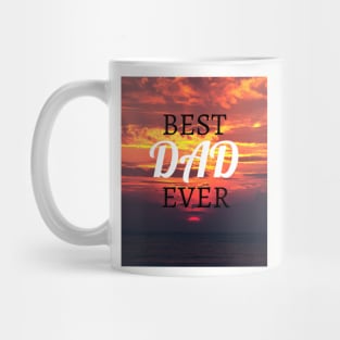 Best dad ever, Father's day,super hero dad, sunset Mug